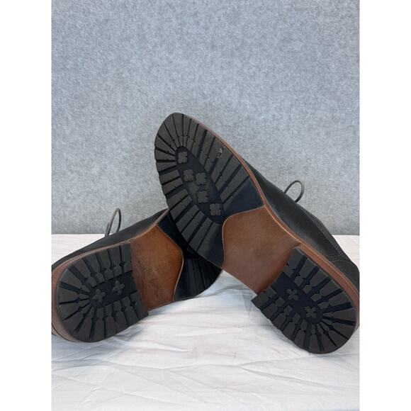 Perry Ellis Portfolio Style Jess Black Leather Cap Toe Lace Up Oxford Shoes Sz11 - Picture 4 of 7